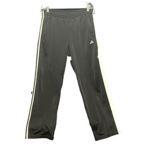 𝅺ADIDAS- black polyester straight leg pants